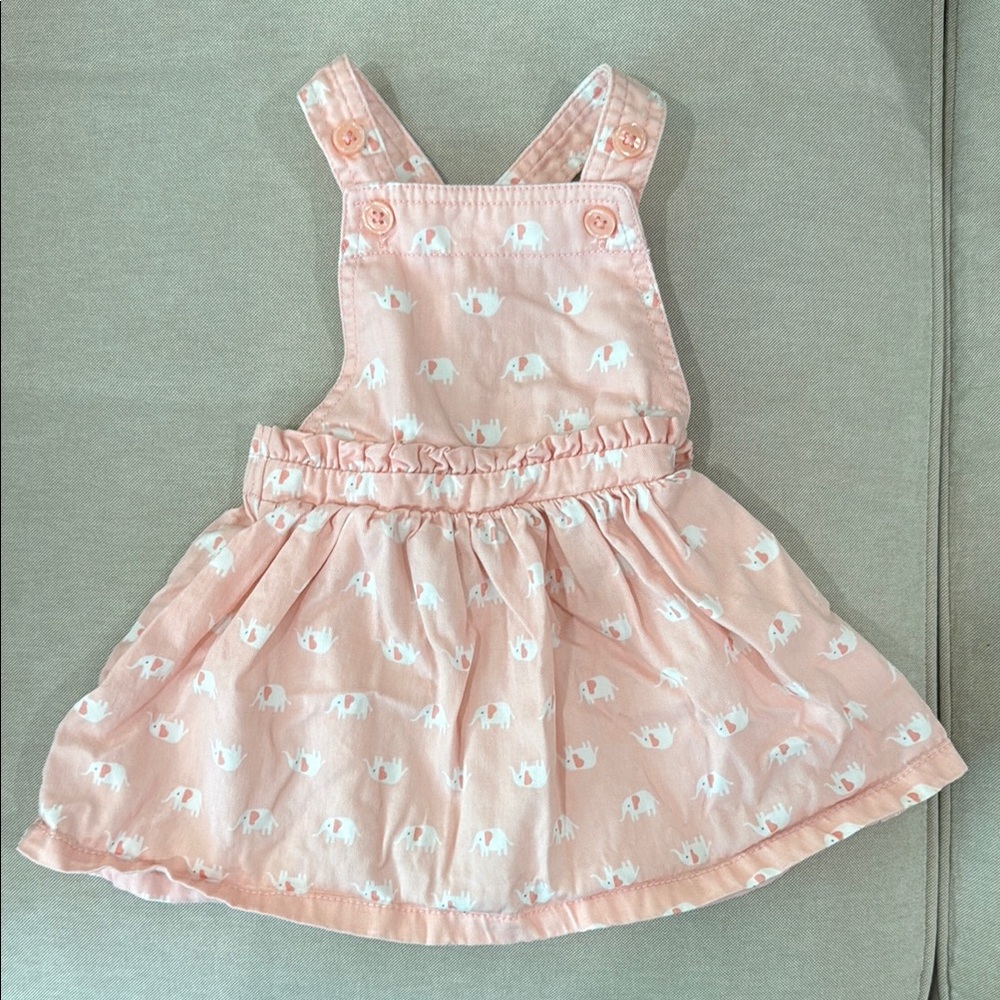 Adorable Pink Elephant Print Dress